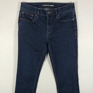 Express Jeans Women's 4 R Blue Denim Pants Skinny Mia Mid Rise Stretch Pockets